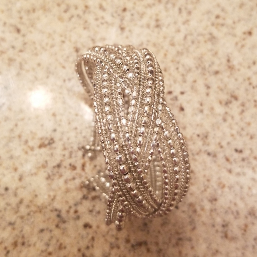 Silver sparkles bracelet